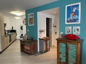 T2! 3 ou 4 personnes centre ville neuf avec garage